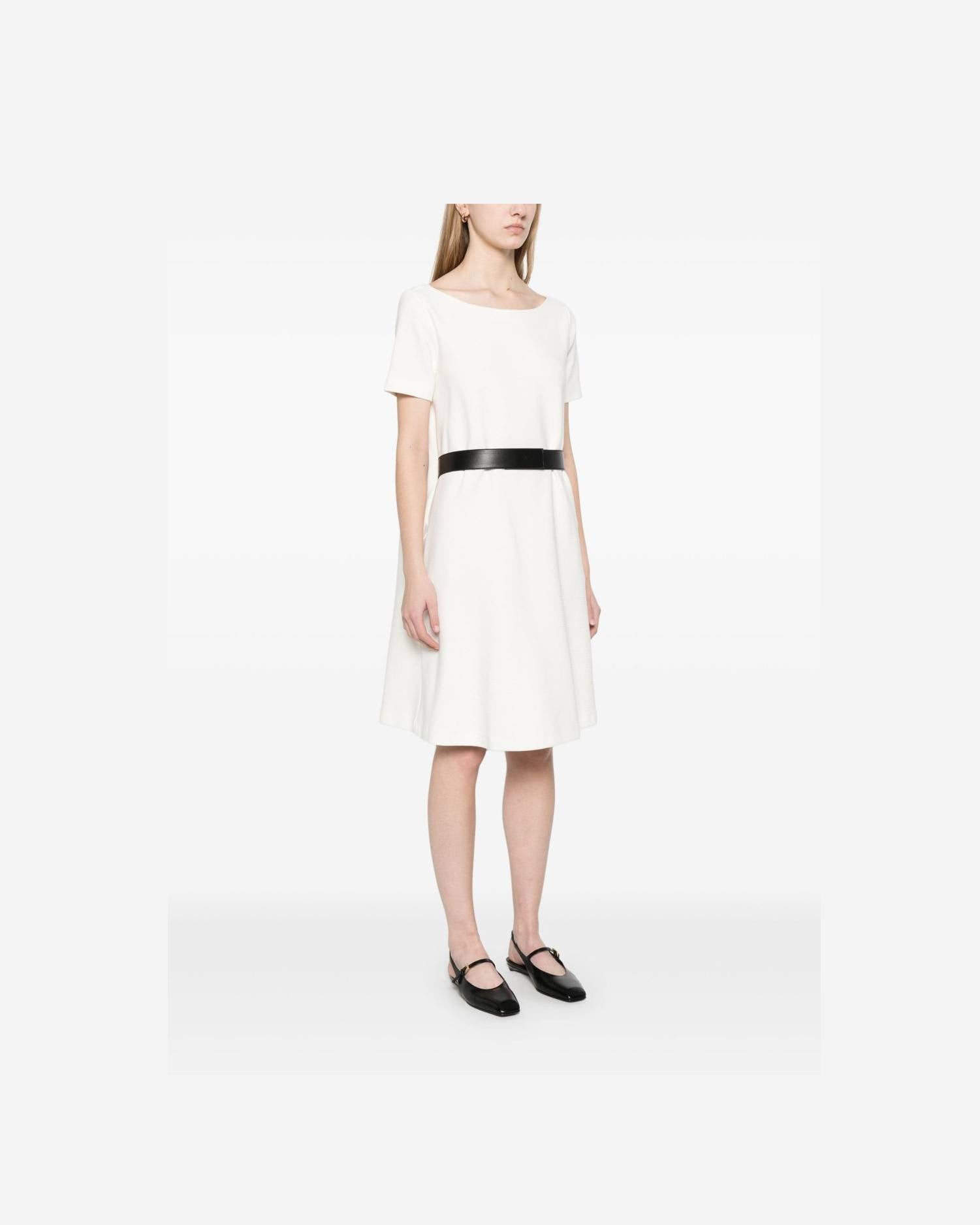Emporio Armani Jersey Ottoman Belted Dress Glam Steals