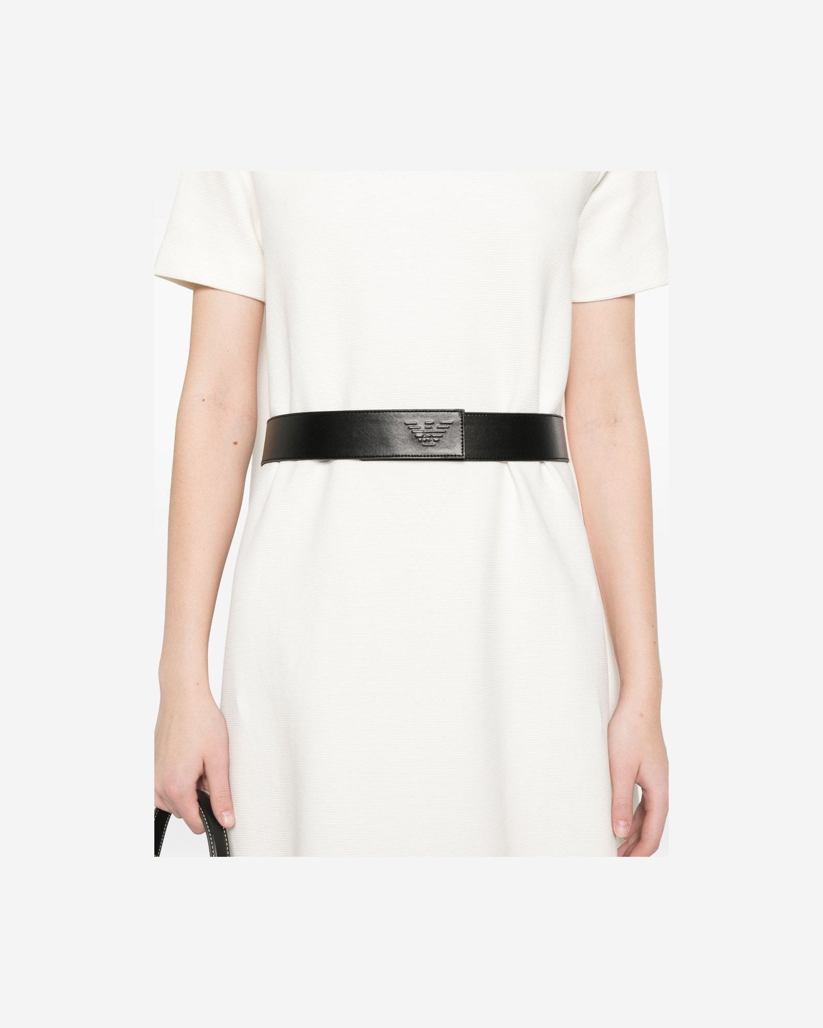 Emporio Armani Jersey Ottoman Belted Dress Glam Steals