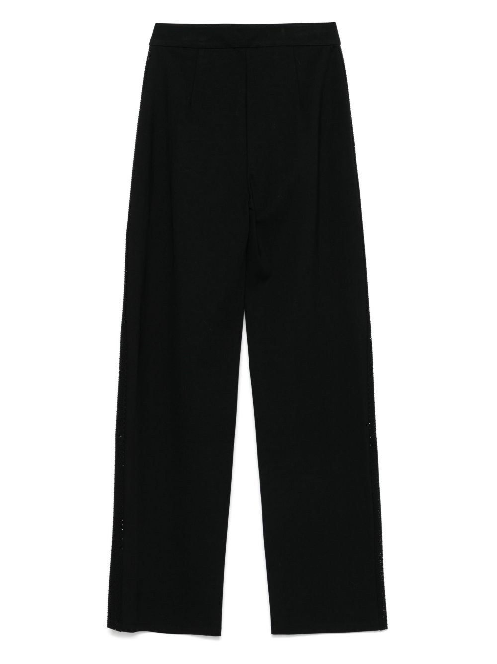 Emporio Armani Jersey Trouser with Bands and Micro Studs Glam Steals