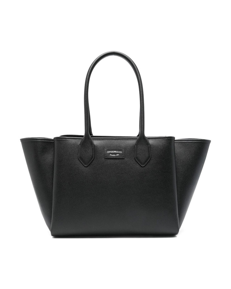 Emporio Armani Large Shopper with Palmellato Finish Glam Steals