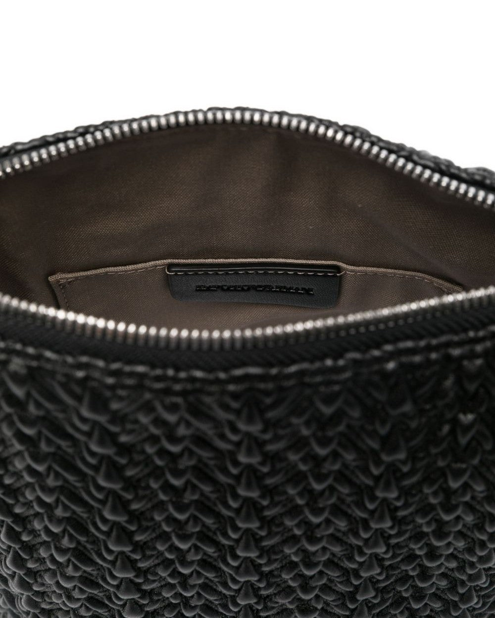 Emporio Armani Leather Small Hobo Bag in Embossed Glam Steals