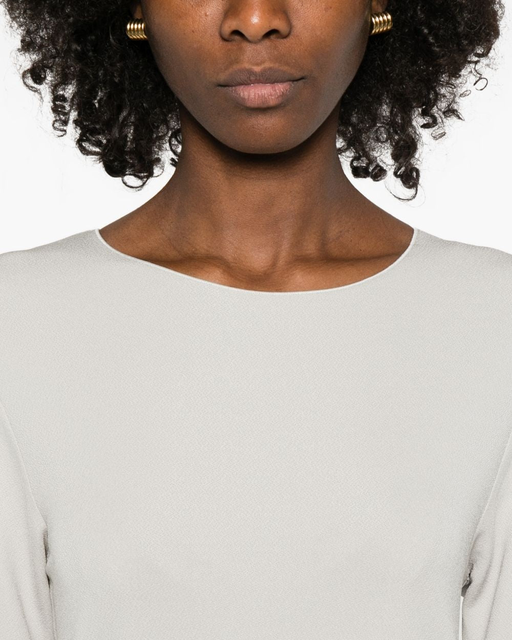 Emporio Armani Light Grey Dress Glam Steals