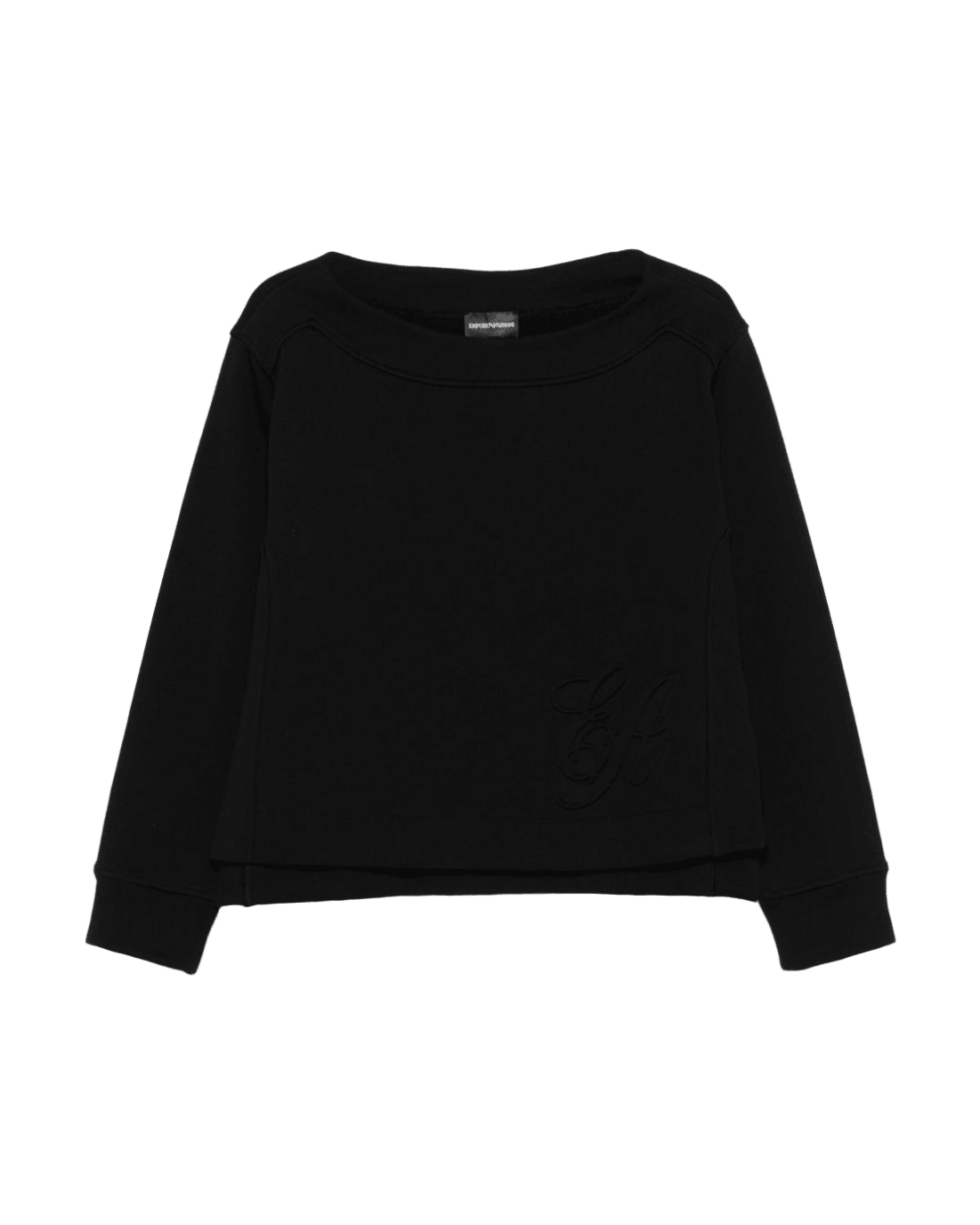 Emporio Armani Logo Embossed Sweat-shirt Glam Steals