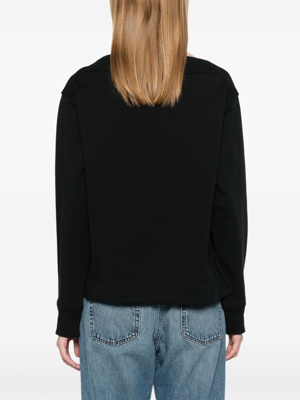 Emporio Armani Logo Embossed Sweat-shirt Glam Steals