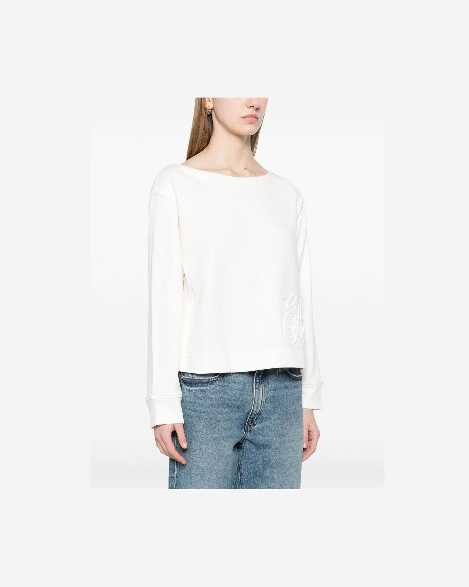 Emporio Armani Logo Embroidered Sweat-shirt Glam Steals