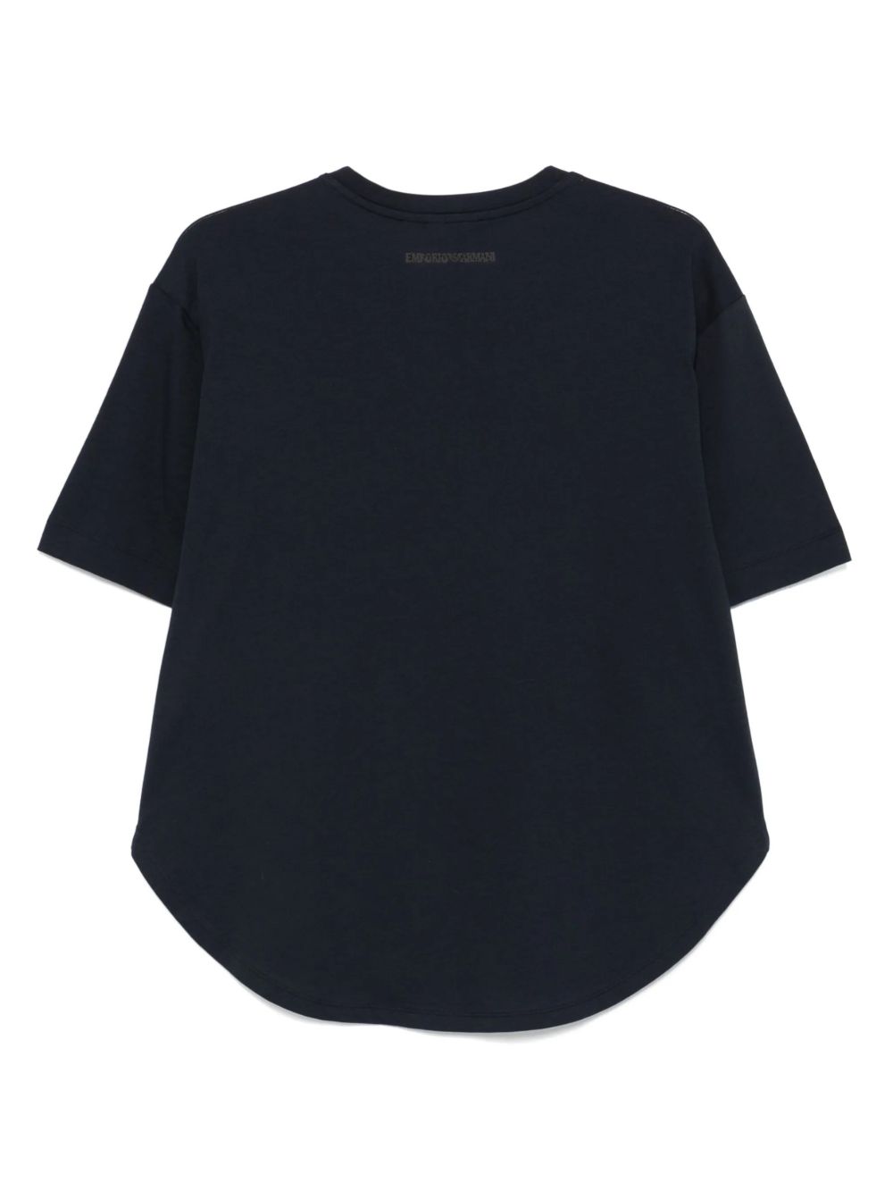 Emporio Armani Logo Embroidered T-shirt Glam Steals