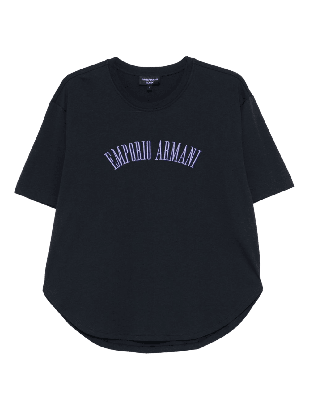 Emporio Armani Logo Embroidered T-shirt Glam Steals