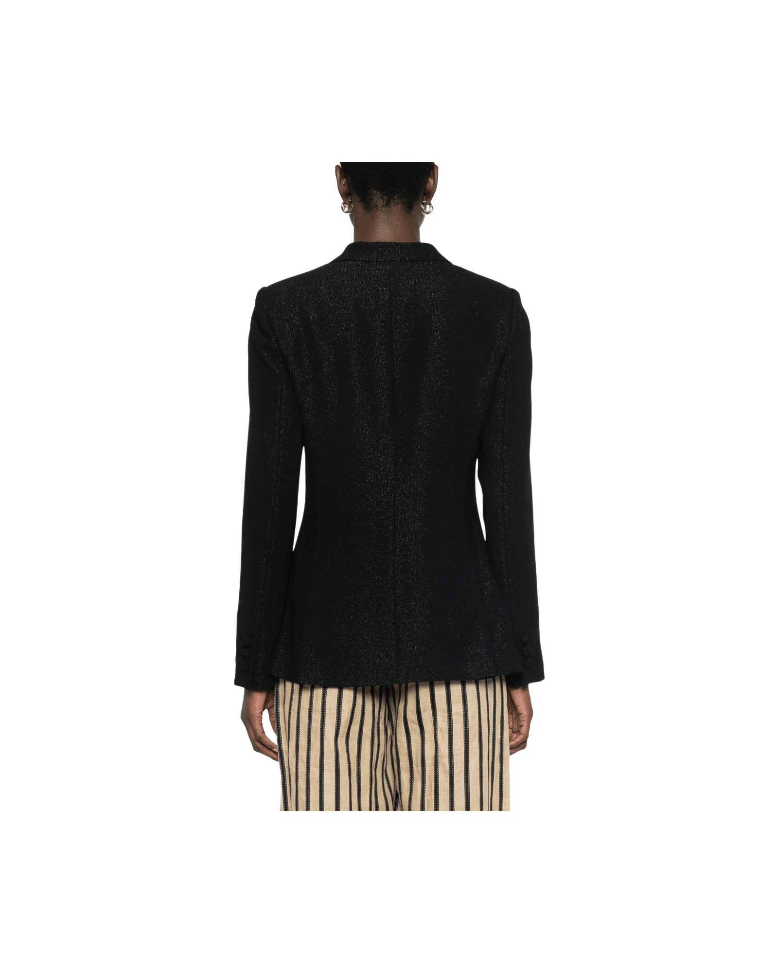 Emporio Armani Lurex Detail Crepe Blazer Glam Steals