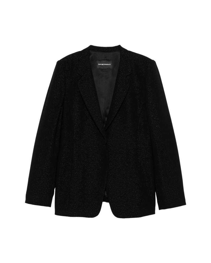 Emporio Armani Lurex Detail Crepe Blazer Glam Steals