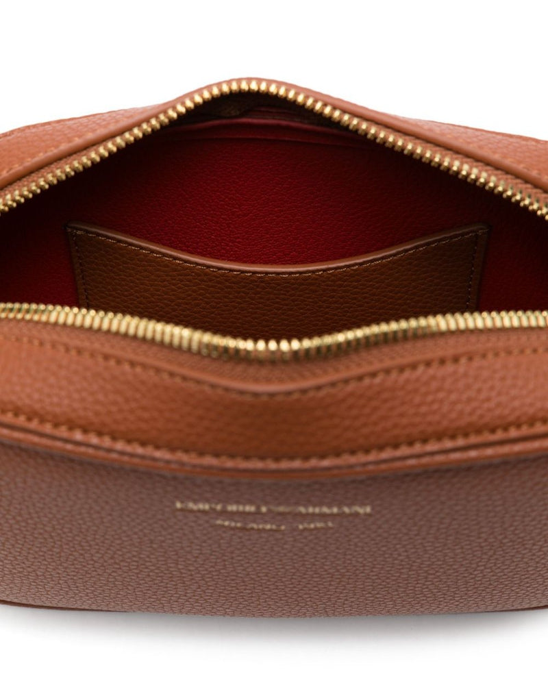 Emporio Armani Shoulder Bag with Embossed Logo Glam Steals