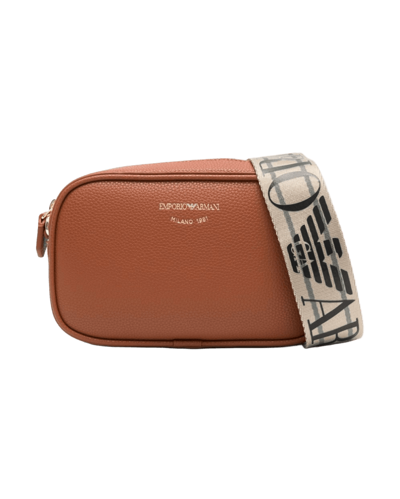 Emporio Armani Shoulder Bag with Embossed Logo Glam Steals