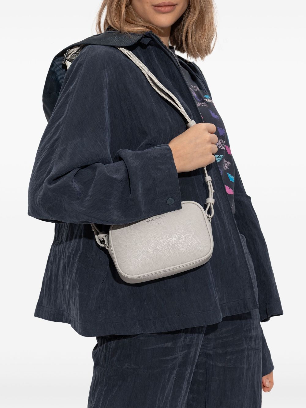 Emporio Armani Shoulder Bag with Logo Plaque Glam Steals