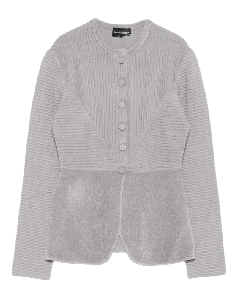 Emporio Armani Silver Jacket Glam Steals