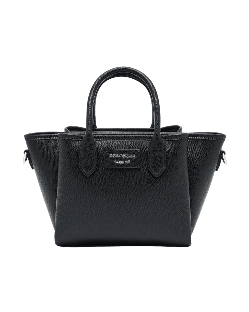 Emporio Armani Small Shopper with Palmellato Finish Glam Steals