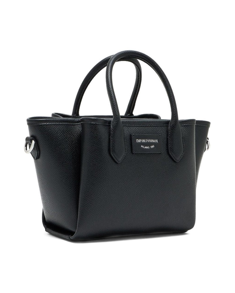 Emporio Armani Small Shopper with Palmellato Finish Glam Steals