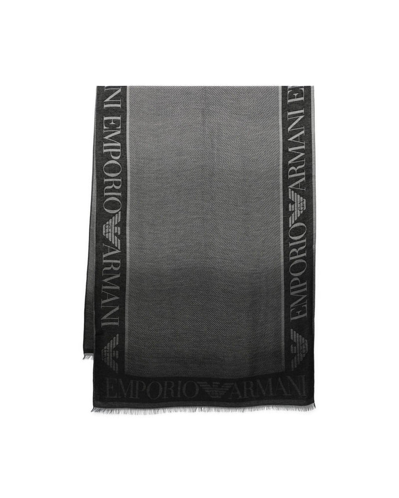 Emporio Armani Stole with Gradient Micro Check Motif Glam Steals