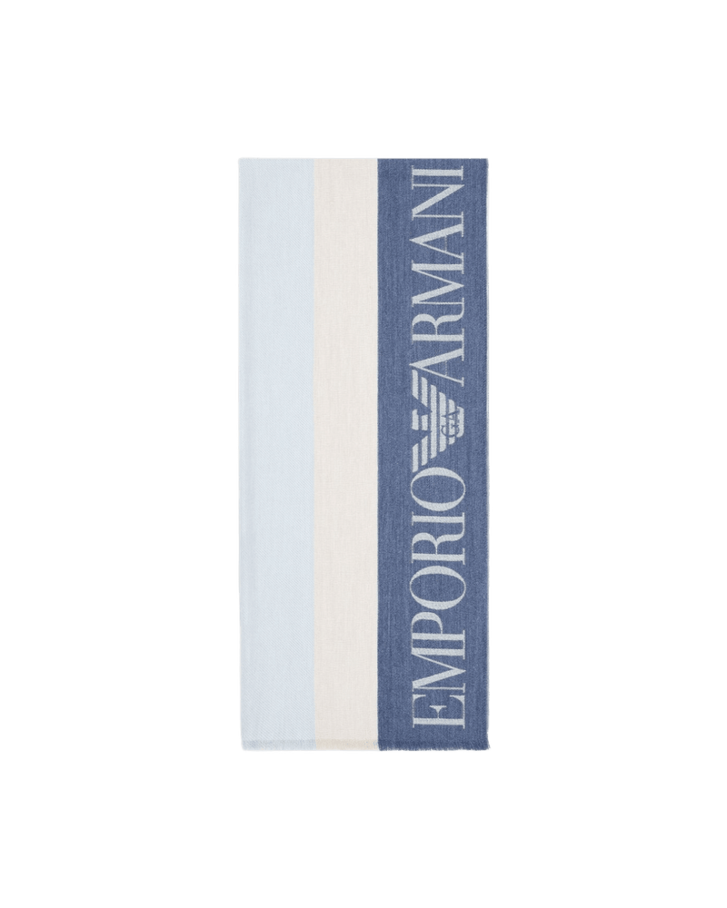 Emporio Armani Stole with Multicoloured Vertical Bands Glam Steals