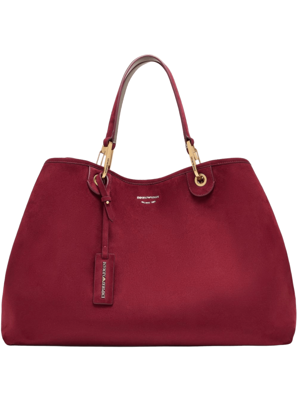 Emporio Armani Suede Large Myea Shopper in Imitation Glam Steals