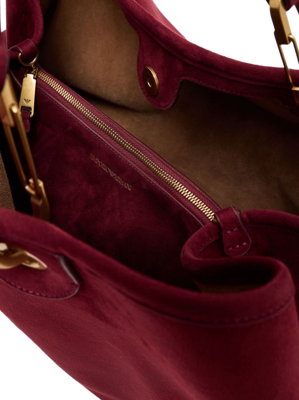 Emporio Armani Suede Large Myea Shopper in Imitation Glam Steals