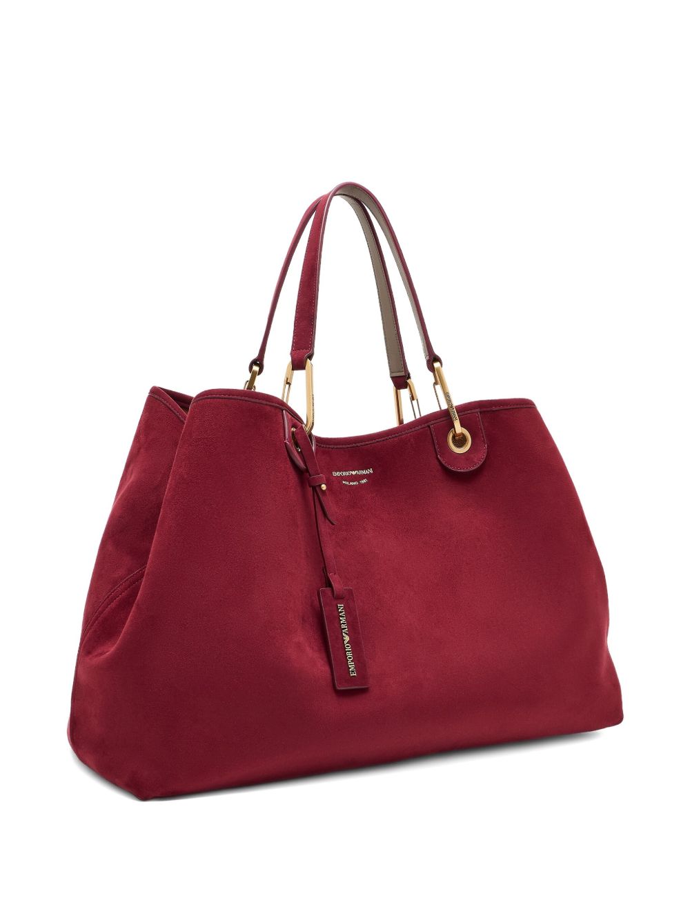 Emporio Armani Suede Large Myea Shopper in Imitation Glam Steals