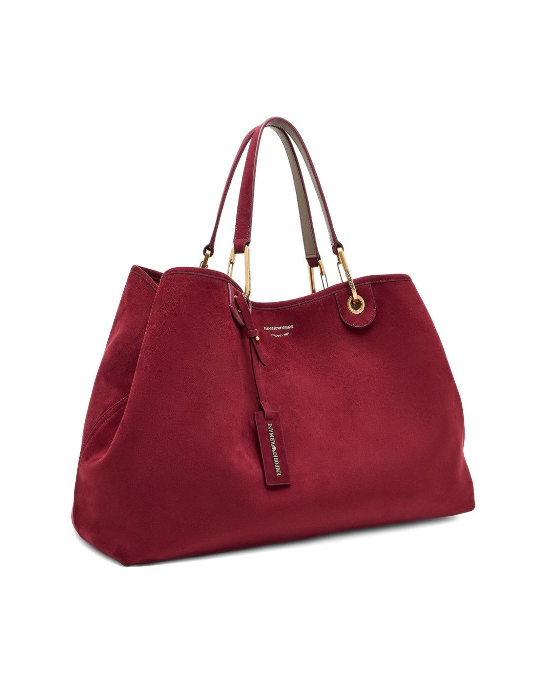 Emporio Armani Suede Large Myea Shopper in Imitation Glam Steals