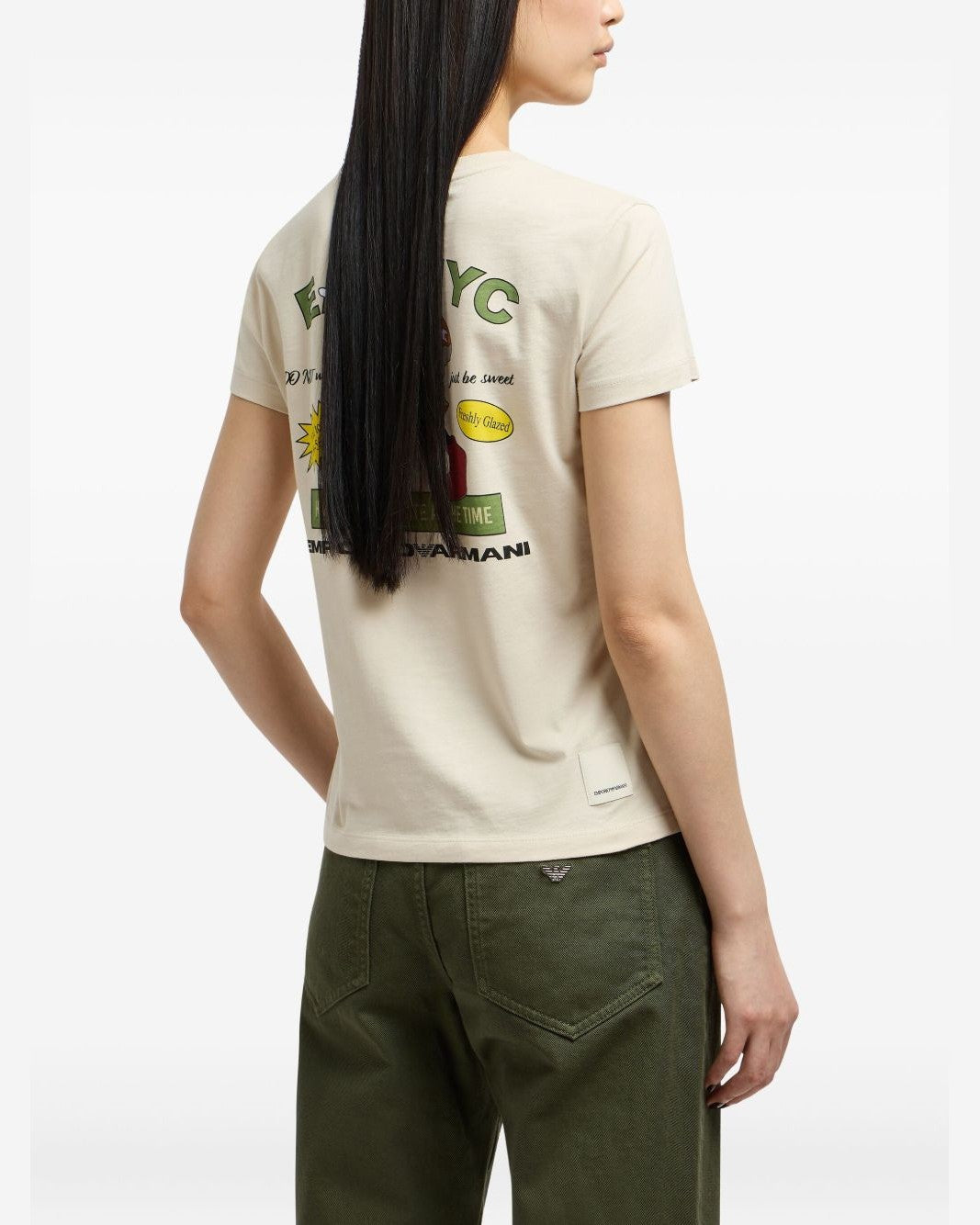 Emporio Armani T-shirts and Polos Beige Glam Steals