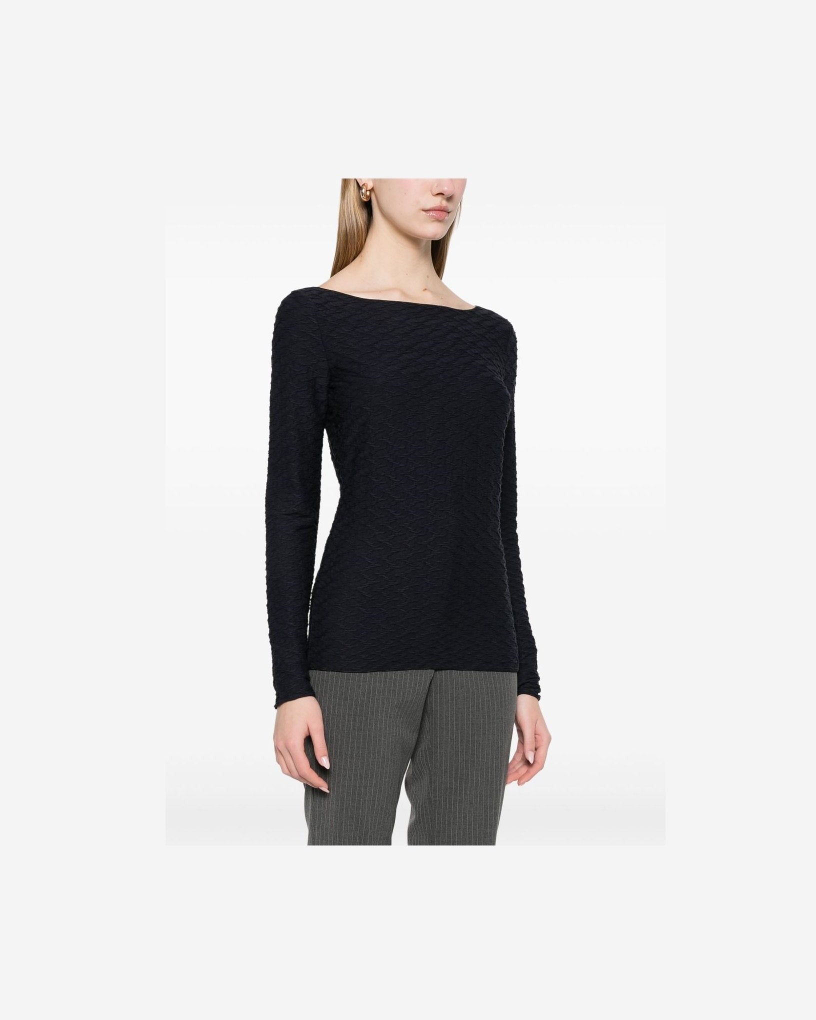 Emporio Armani Textured Top Glam Steals