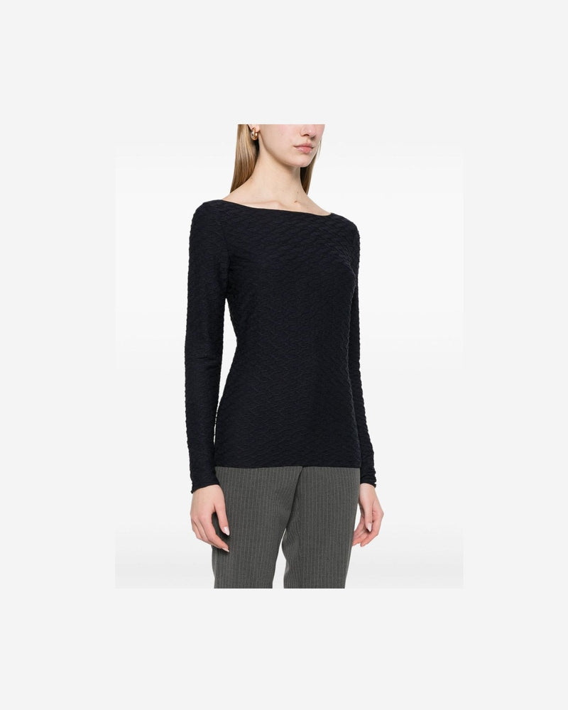 Emporio Armani Textured Top Glam Steals
