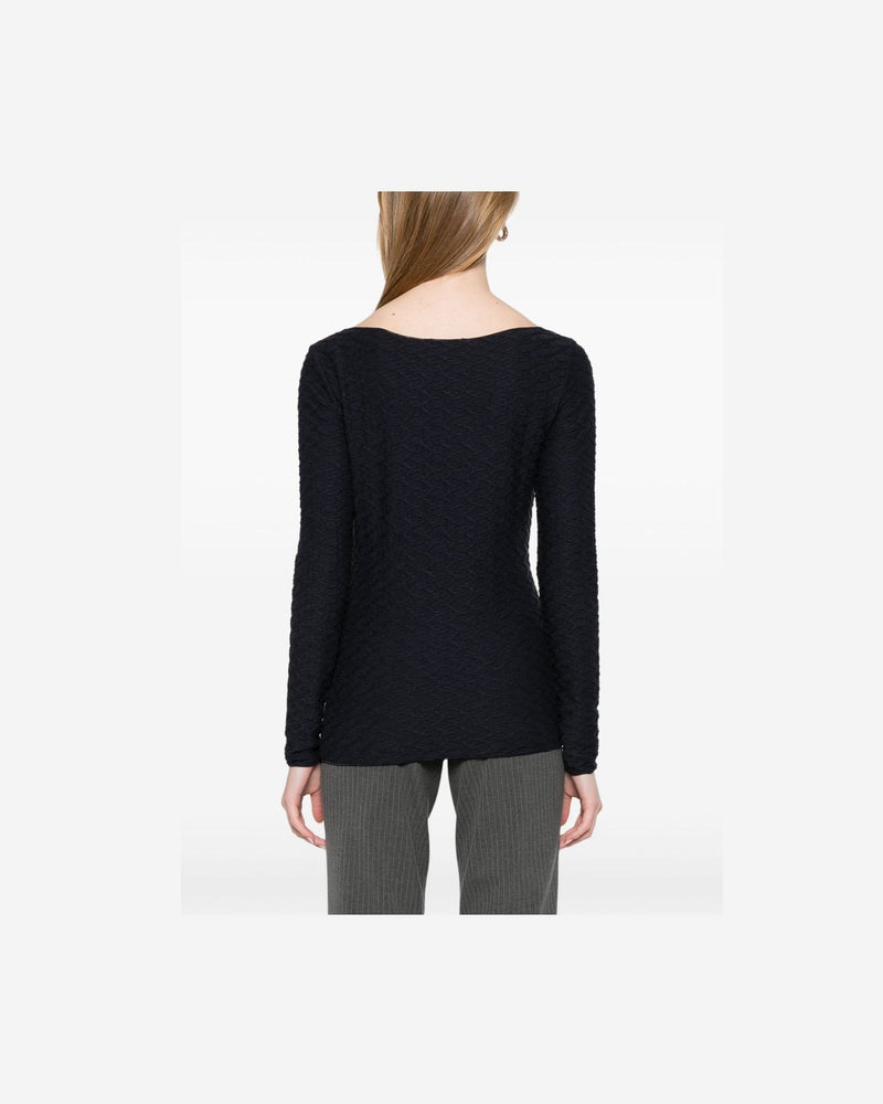 Emporio Armani Textured Top Glam Steals