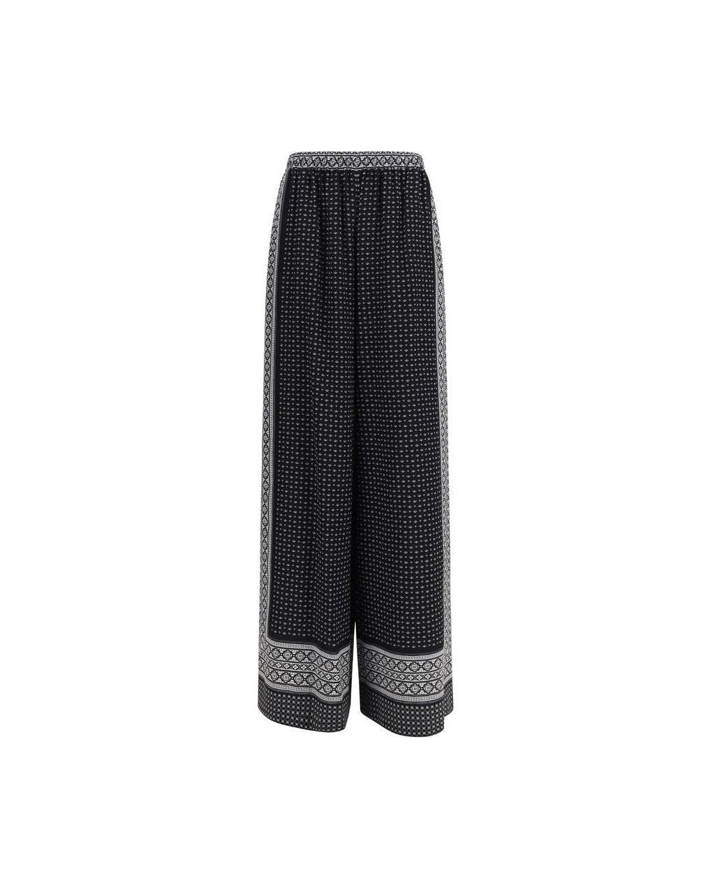 Ermanno Scervino Black Silk Pant Glam Steals