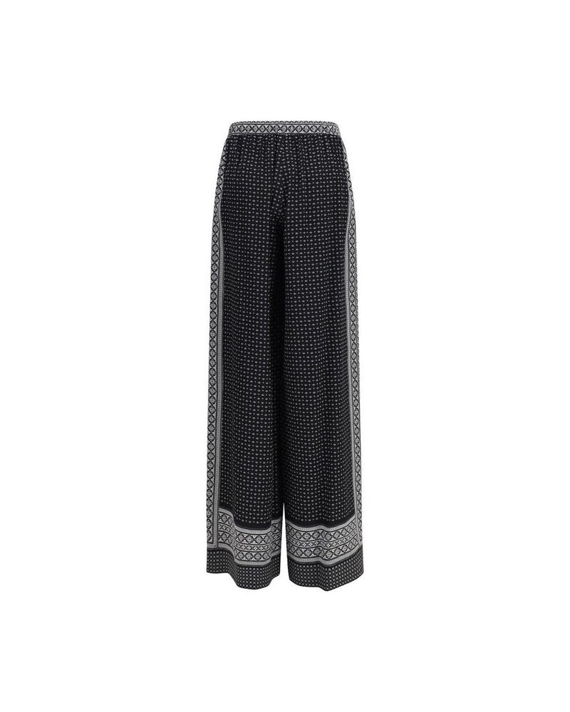 Ermanno Scervino Black Silk Pant Glam Steals
