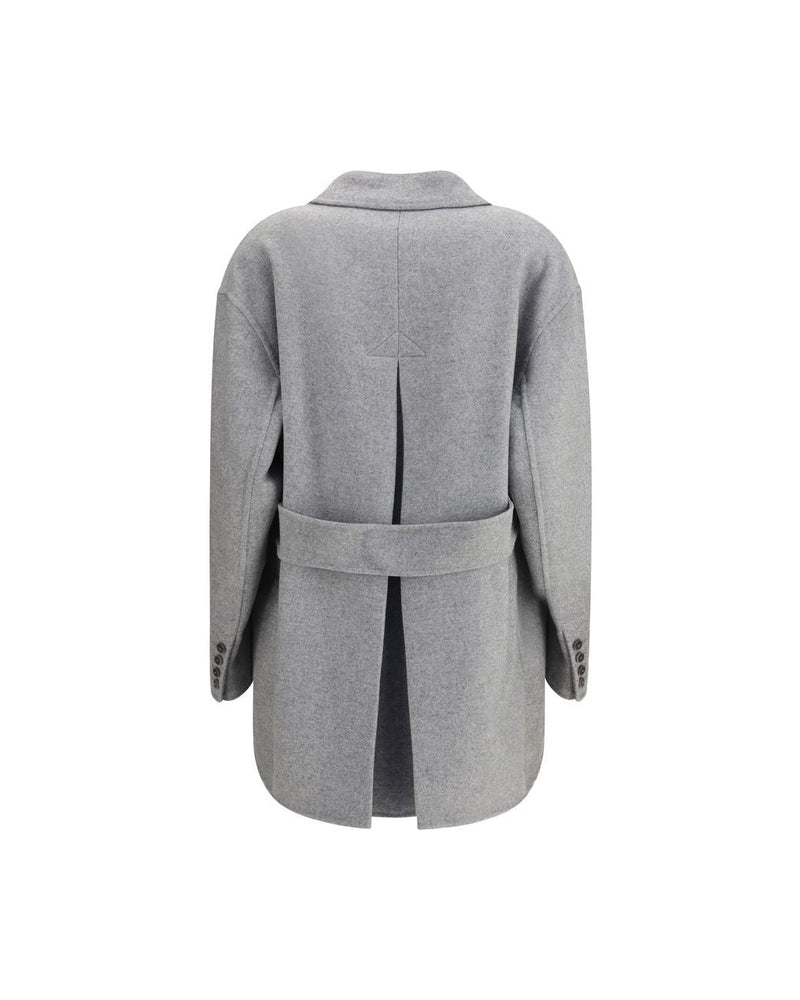 Ermanno Scervino Gray Wool Coat Glam Steals