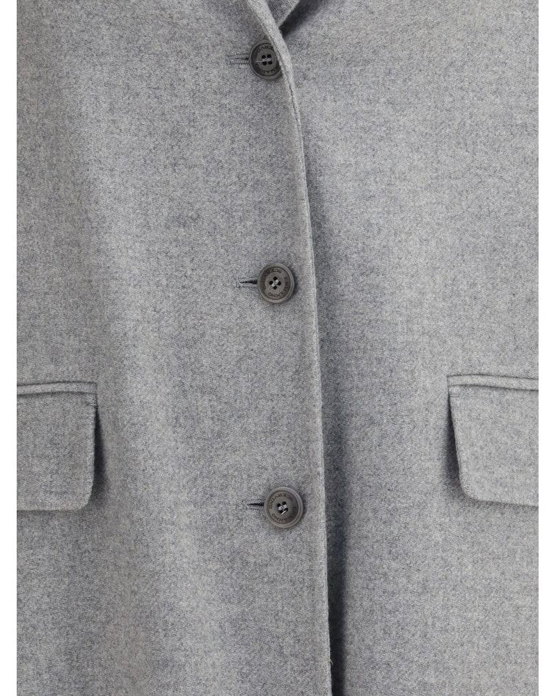 Ermanno Scervino Gray Wool Coat Glam Steals