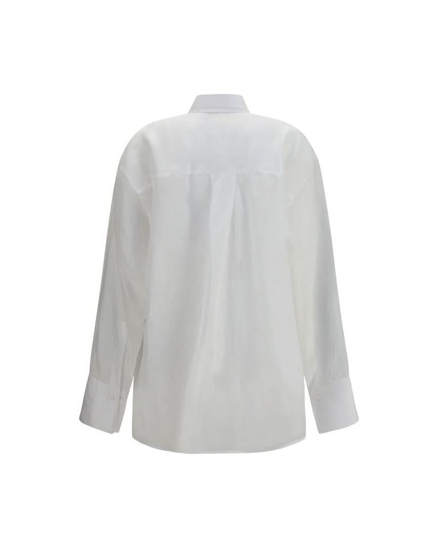 Ermanno Scervino White Ramie Shirt 