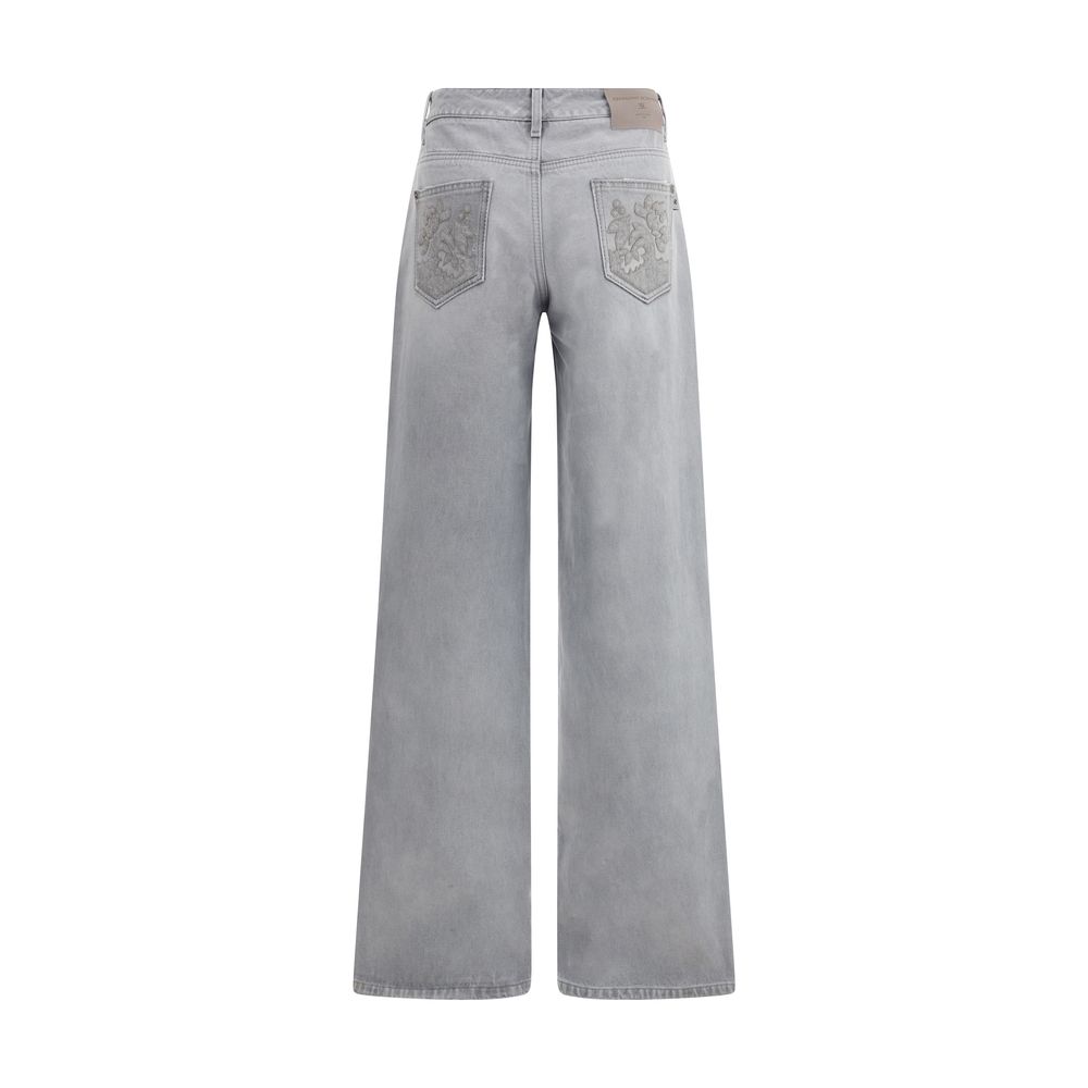 Ermanno Scervino Wide Leg Jeans Glam Steals