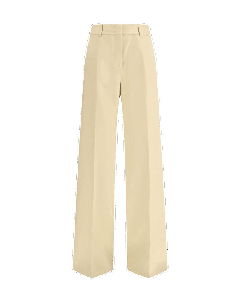 Ermanno Scervino Yellow Wool Fleece Dress Pant Glam Steals