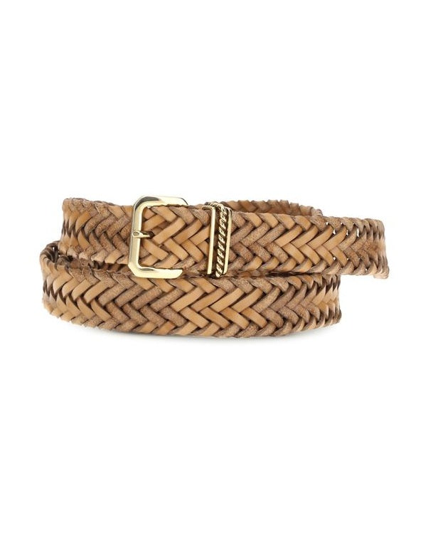 Etro Beige Calf Leather Bos Taurus Regular Belt