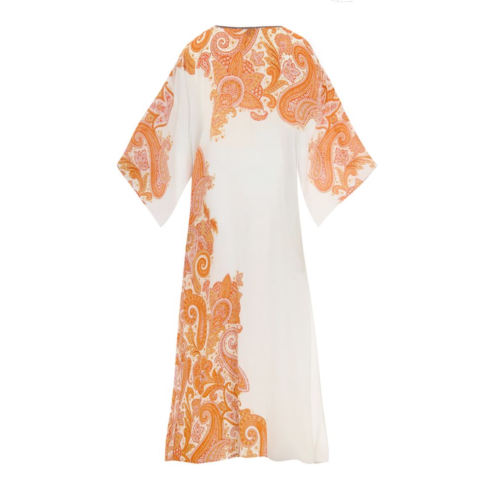 Etro Bicolor Viscose Casual Dress Glam Steals