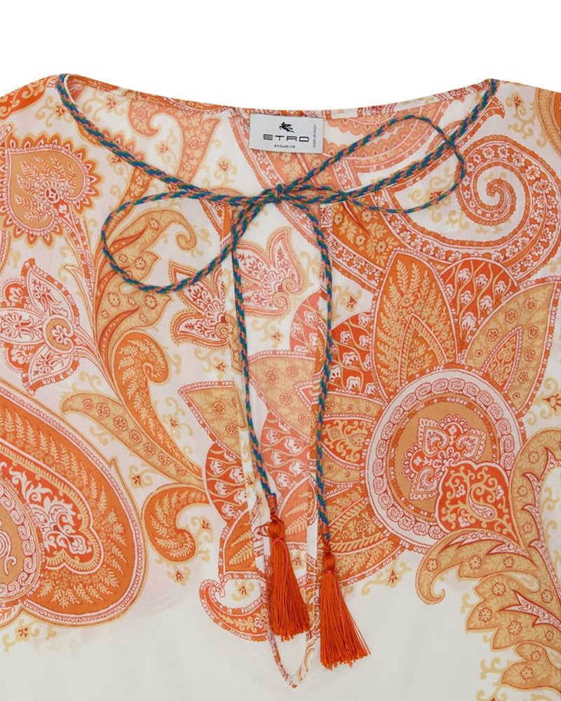 Etro Bicolor Viscose Casual Dress Glam Steals