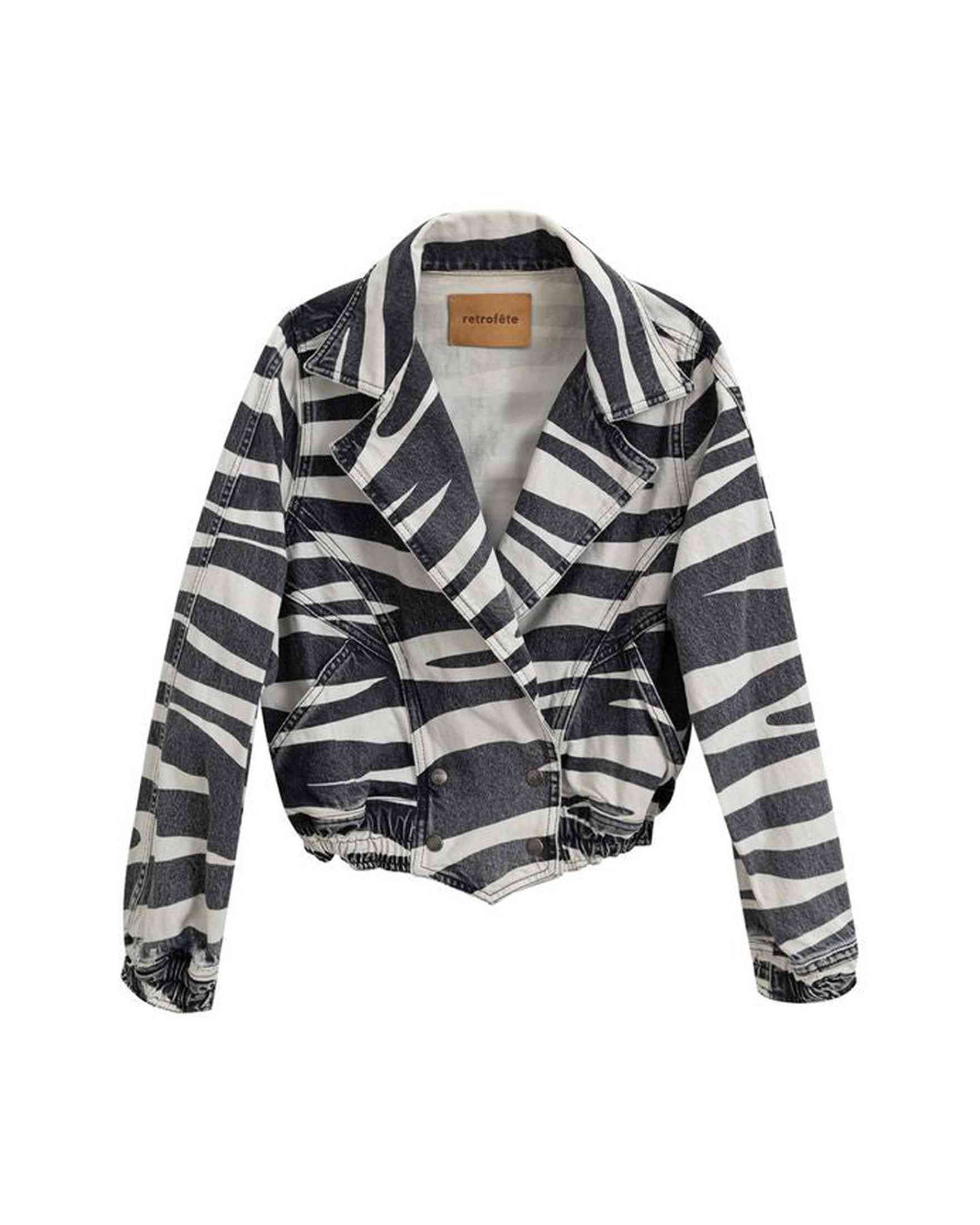 Etro Black And White Cotton Retrofête Blazer Glam Steals