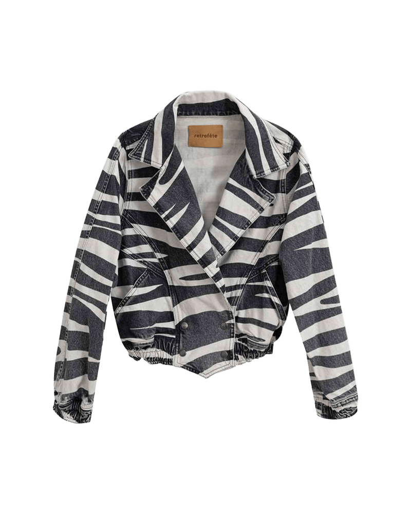 Etro Black Cotton Retrofête Blazer Coats & Jackets