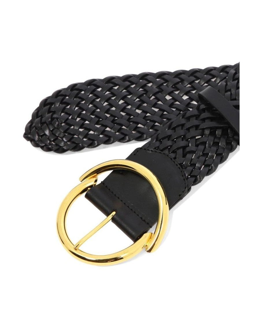 Etro Black Leather Regular Belt Belts