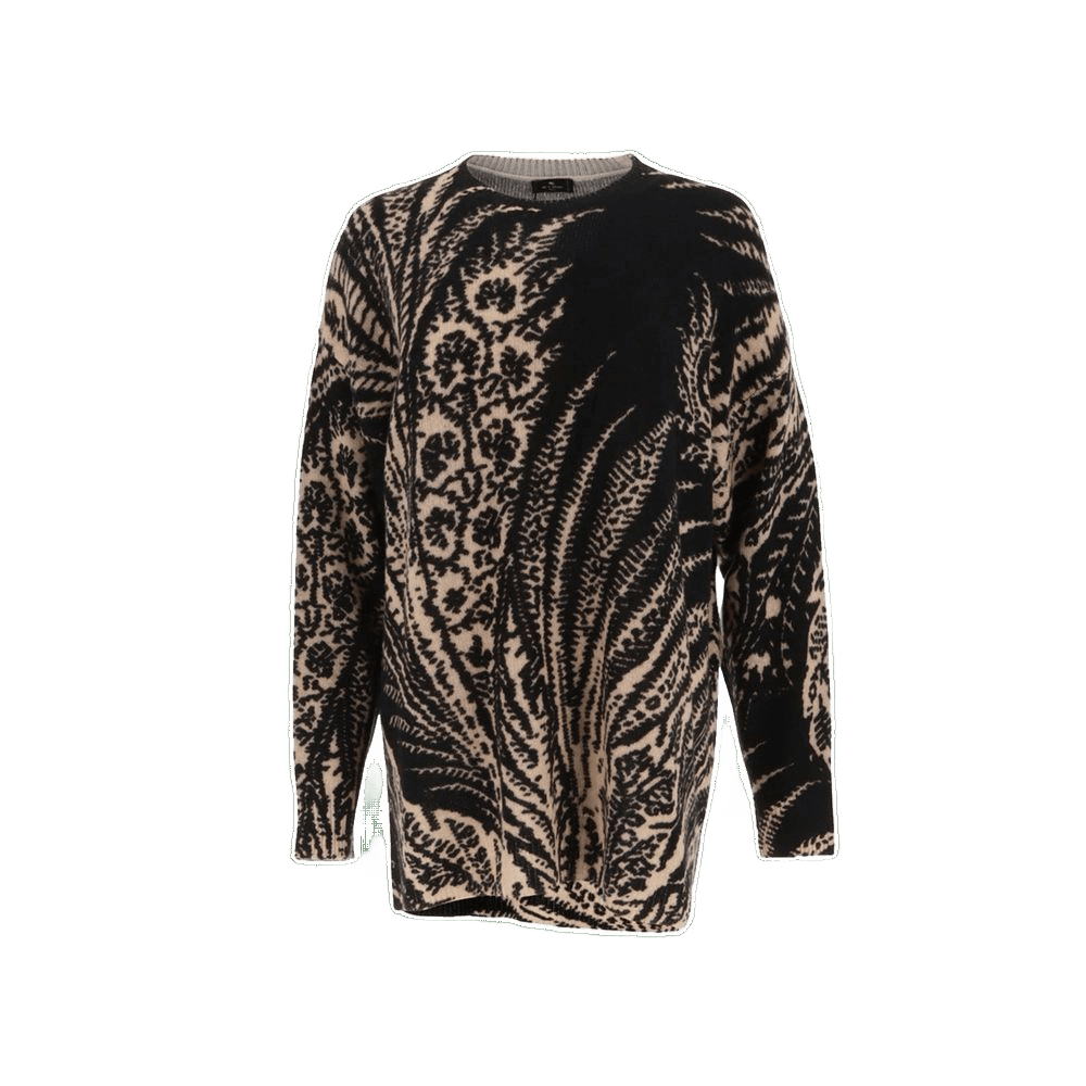 Etro Black Wool Sweatshirt Glam Steals