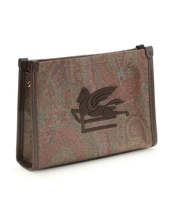 Etro Brown Calf Leather Bos Taurus Shoulder Bag Glam Steals