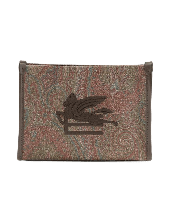 Etro Brown Calf Leather Bos Taurus Shoulder Bag Glam Steals