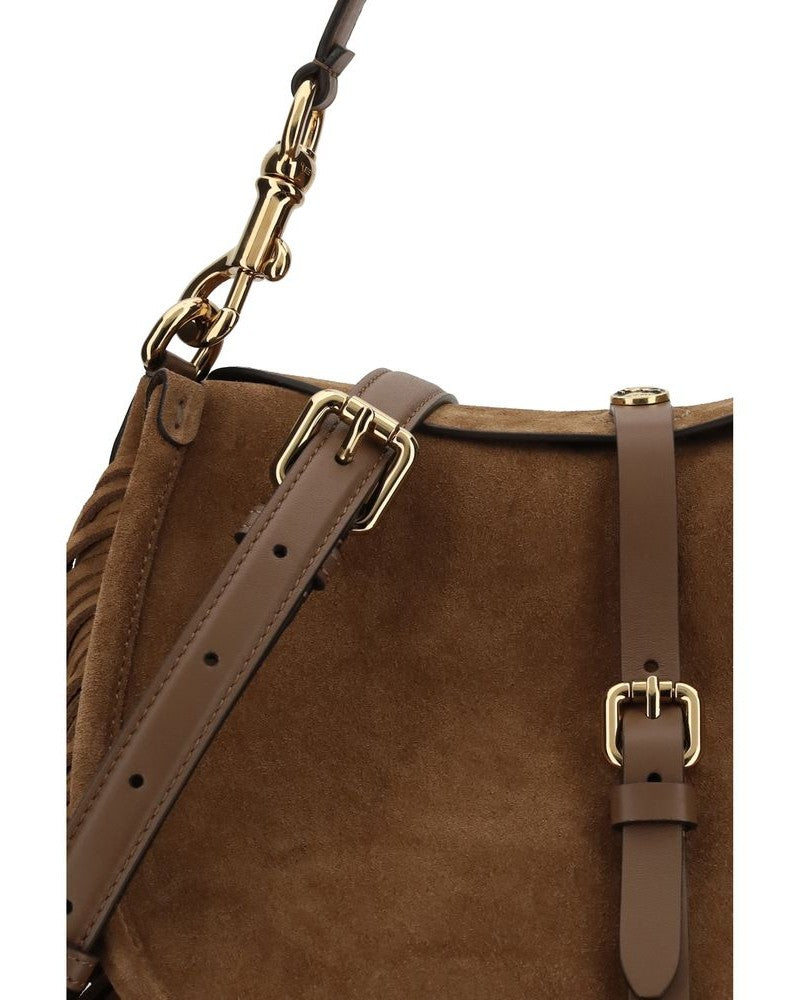 Etro Brown Calf Leather Bos Taurus Shoulder Bag Glam Steals