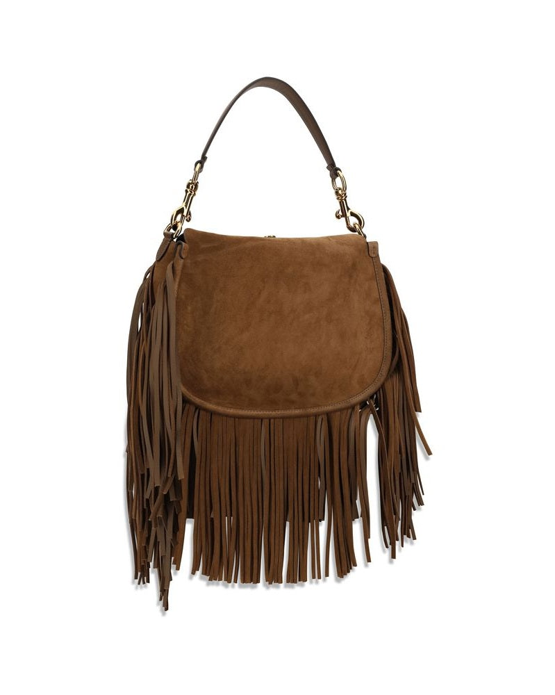 Etro Brown Calf Leather Bos Taurus Shoulder Bag Glam Steals