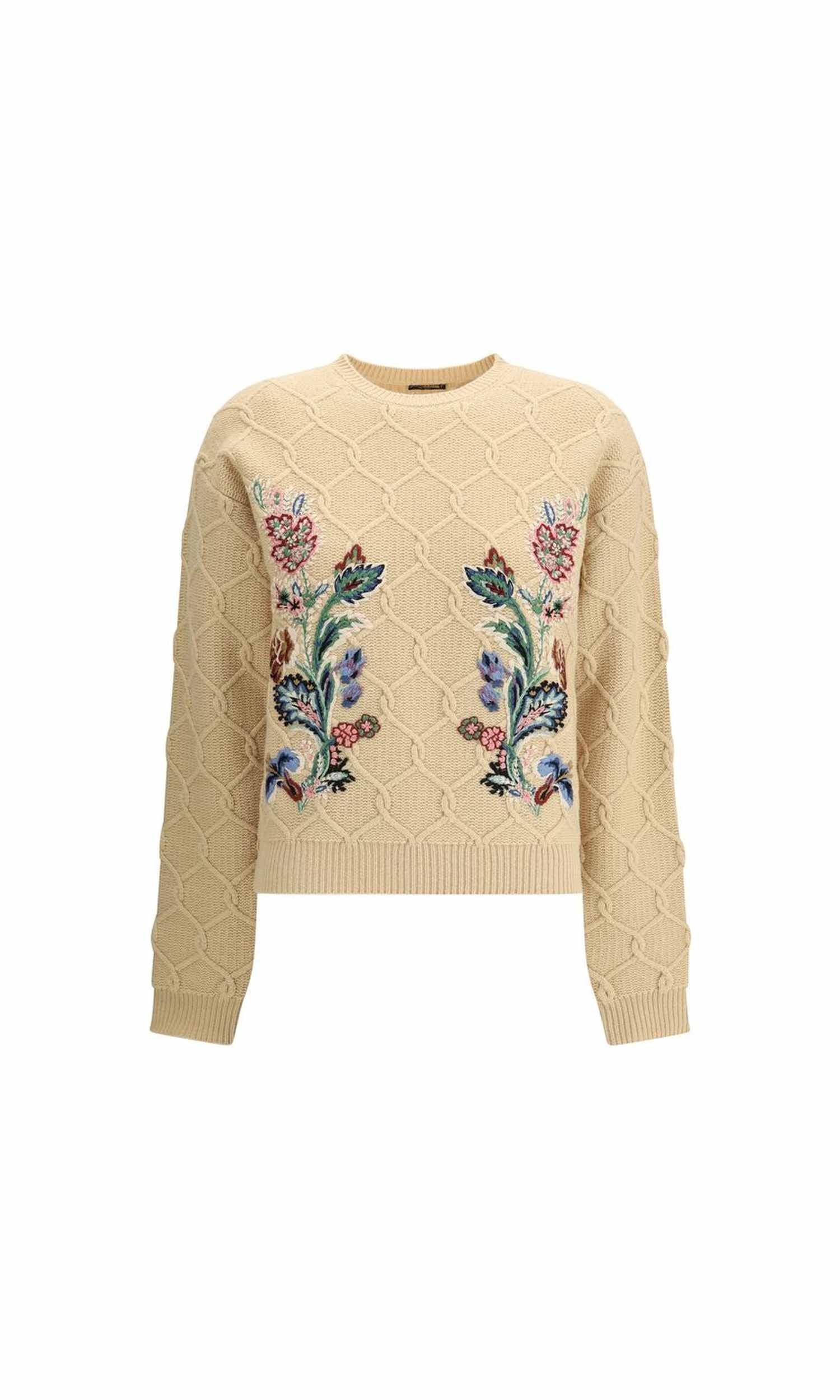 Etro Floral Embroidery Sweater Glam Steals