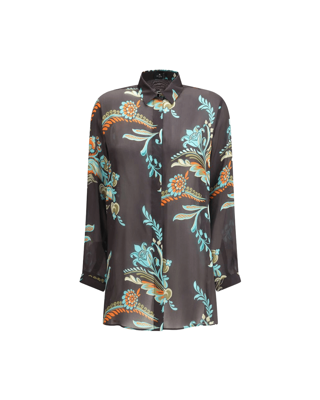 Etro Multicolor Silk Pattern Shirt Glam Steals