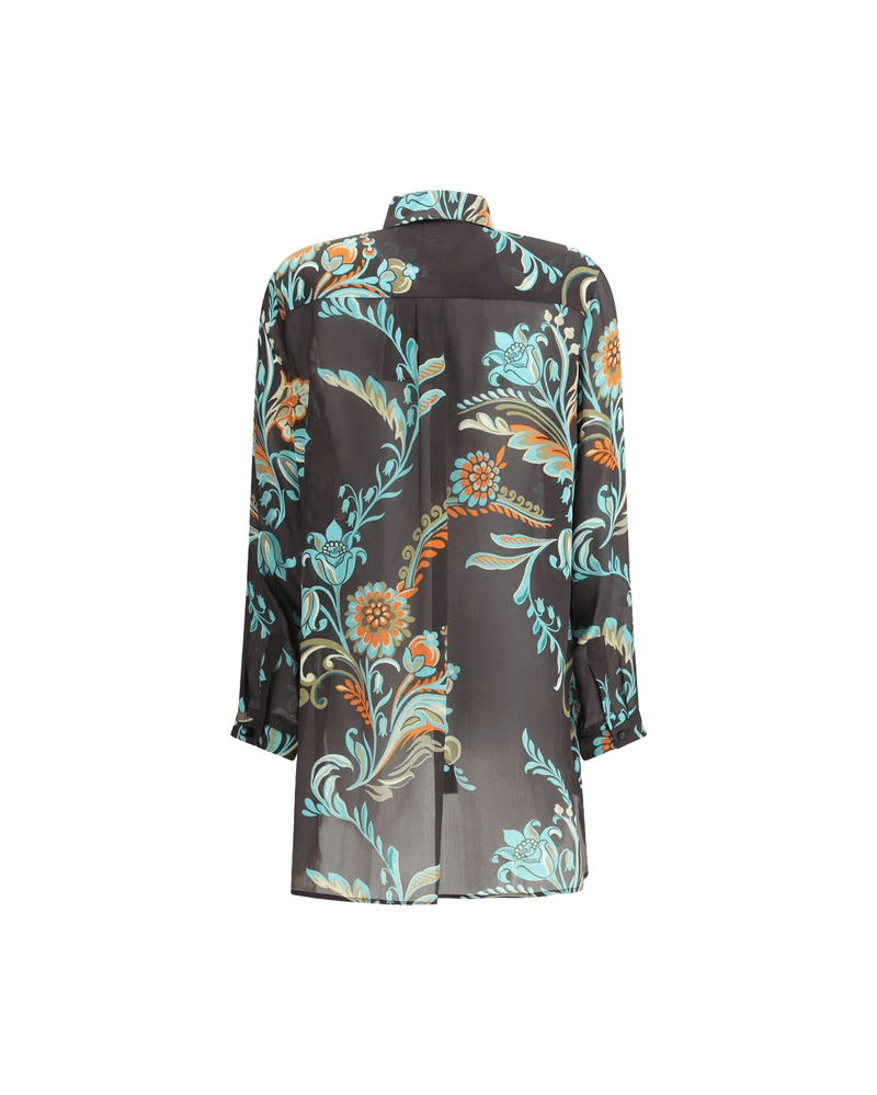 Etro Multicolor Silk Pattern Shirt Glam Steals